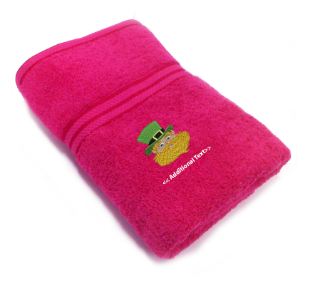 Personalised Leprechaun Seasonal Towels Terry Cotton Towel